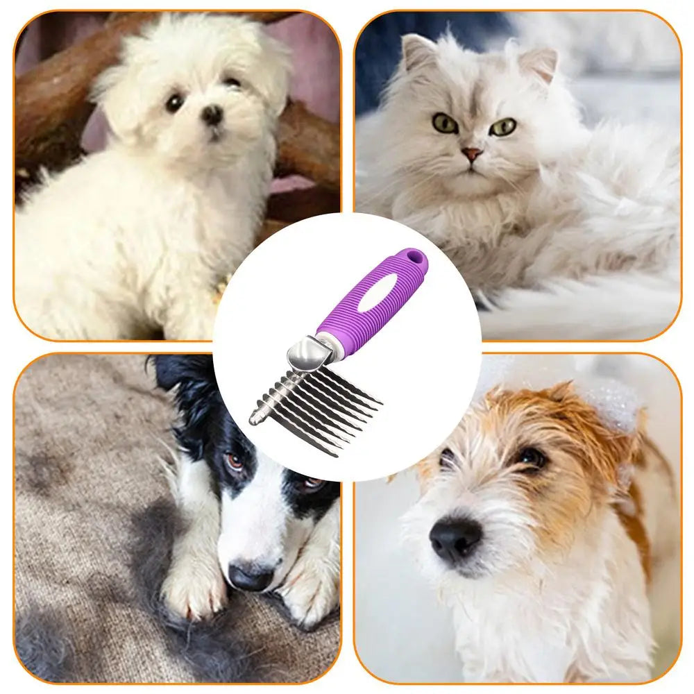 Dog Brush For Shedding Cat Brush Dog Hair Brush Dog Undercoat Brush Pet Grooming Brush Deshedding Tool For Long & Short Haired