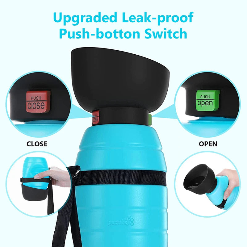 850ML Large Capacity Portable Dog Water Bottle Lightweight Leakproof Travel Pet Drink Dispenser For Outdoor Walking Hiking