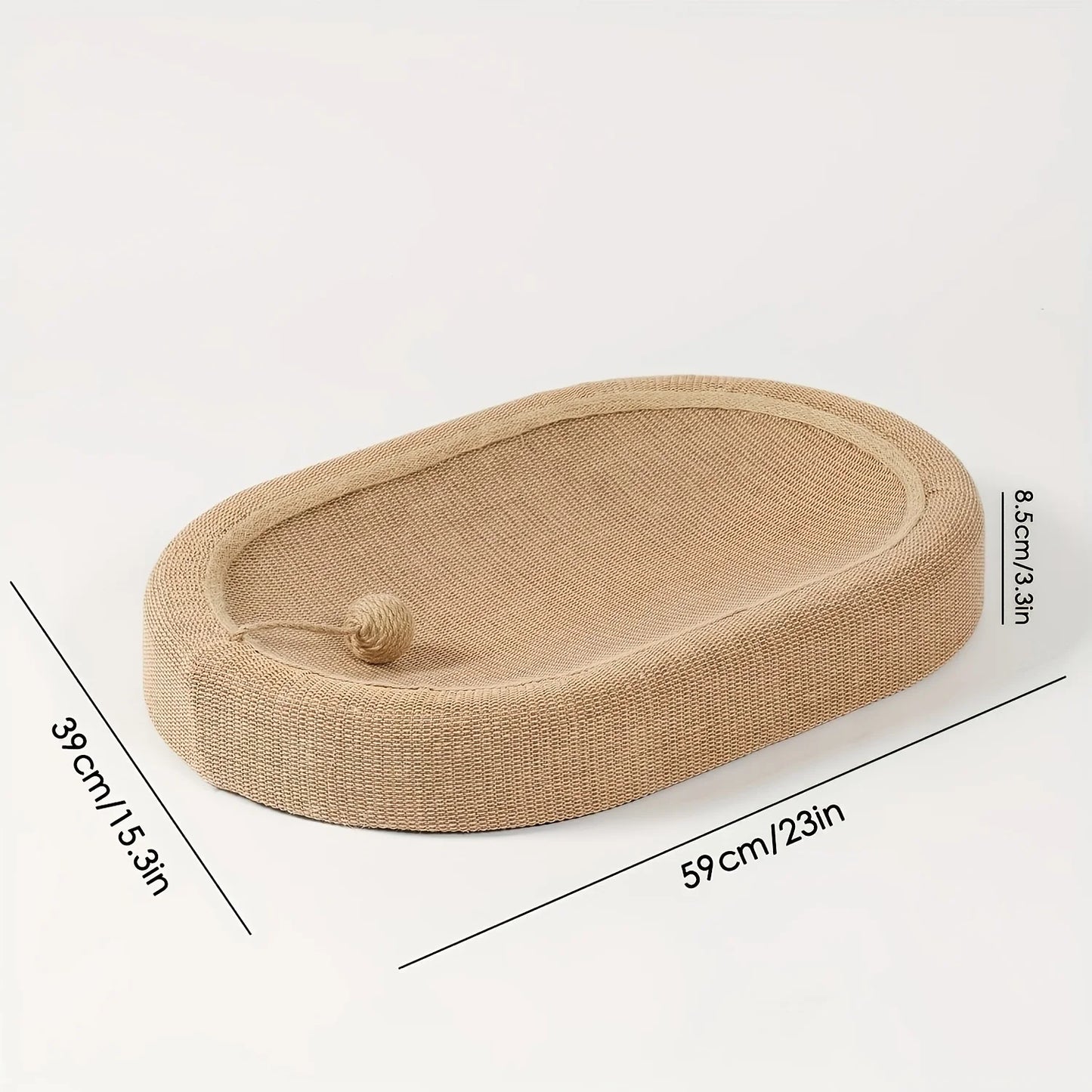 Durable scratching board with built-in cat litter box - a cat claw care toy suitable for use in all four seasons