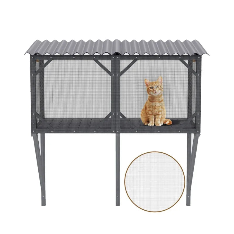Cat Window Box Outdoor Cat Fence Indoor Cat All day Cat Cage Window Sunbathing Nap Watching Cat Furniture