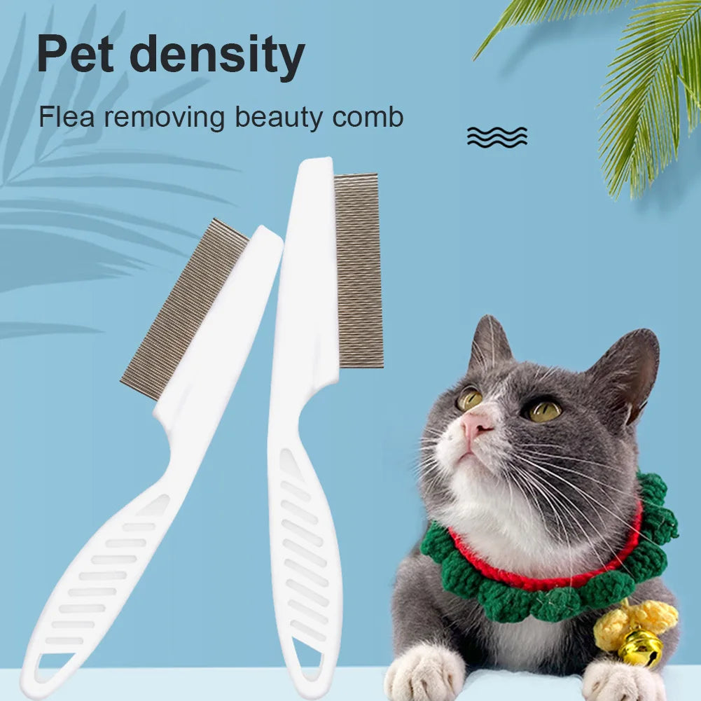 Cat Flea Comb Universal Stainless Steel Encryption Dog Lice Removal Combs Dogs Dematting Brush Dematting Gadgets