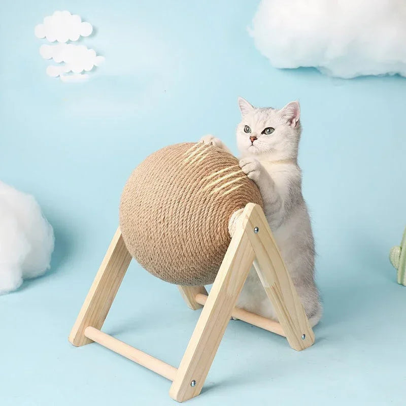 Cat Scratching Ball Toy Kitten Sisal Rope Ball Board Grinding Paws Toys Cats Scratcher Wear-resistant Pet Furniture supplies Toy