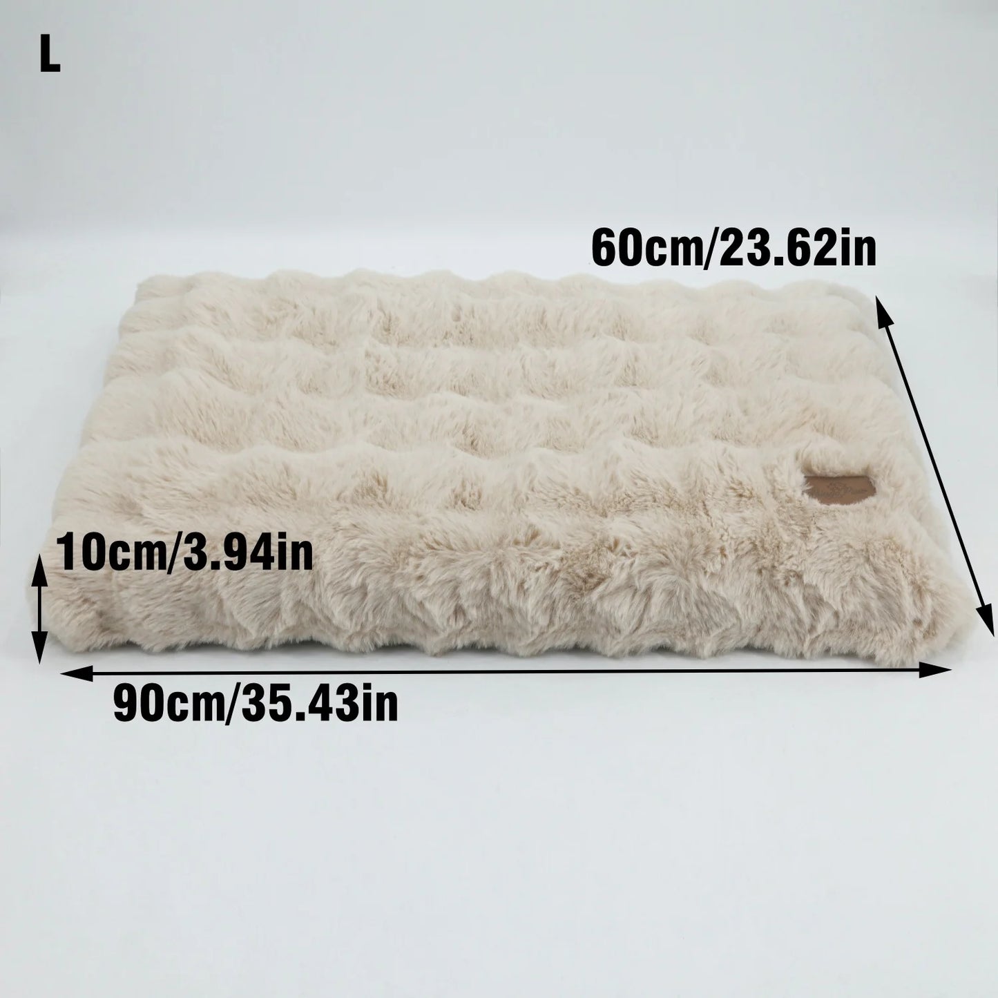 M-4XL Ultra-soft Plush Dog Bed Pet Cat Calming Sleeping Bed Thicker Foam Base Crate Bed Multiple Sizes Option for Dogs
