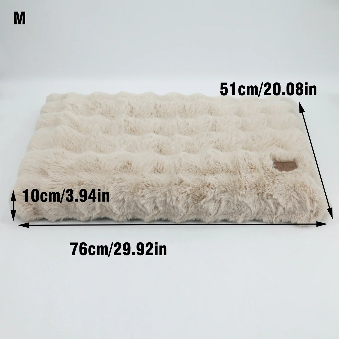 M-4XL Ultra-soft Plush Dog Bed Pet Cat Calming Sleeping Bed Thicker Foam Base Crate Bed Multiple Sizes Option for Dogs