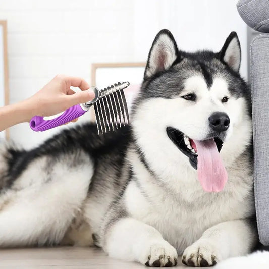 Dog Brush For Shedding Cat Brush Dog Hair Brush Dog Undercoat Brush Pet Grooming Brush Deshedding Tool For Long & Short Haired