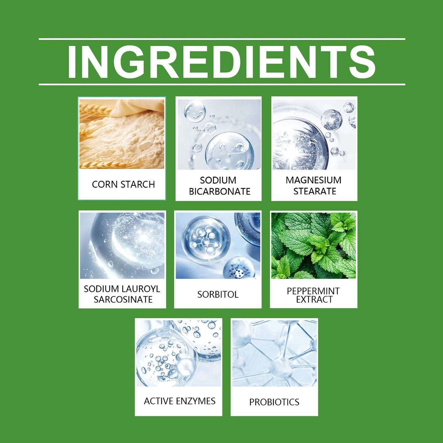 Yegbong 150g Dog Teeth Cleaning Powder - Gentle Dental Care for Pets - Removes Tartar, Stains & Bad Breath - Whitens Teeth