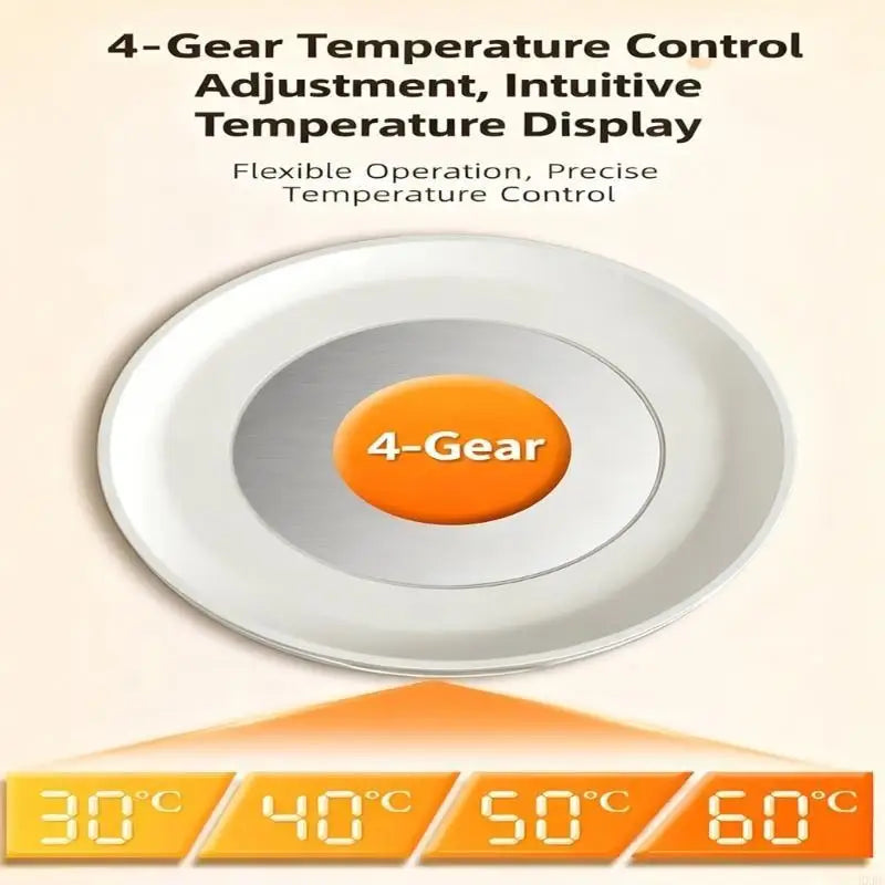 2025 New Electric Heated Pet Bowl 4 Temperature Settings Drinking Plate for Dogs, Cats, and Small Animals, Thermal Water Bowl