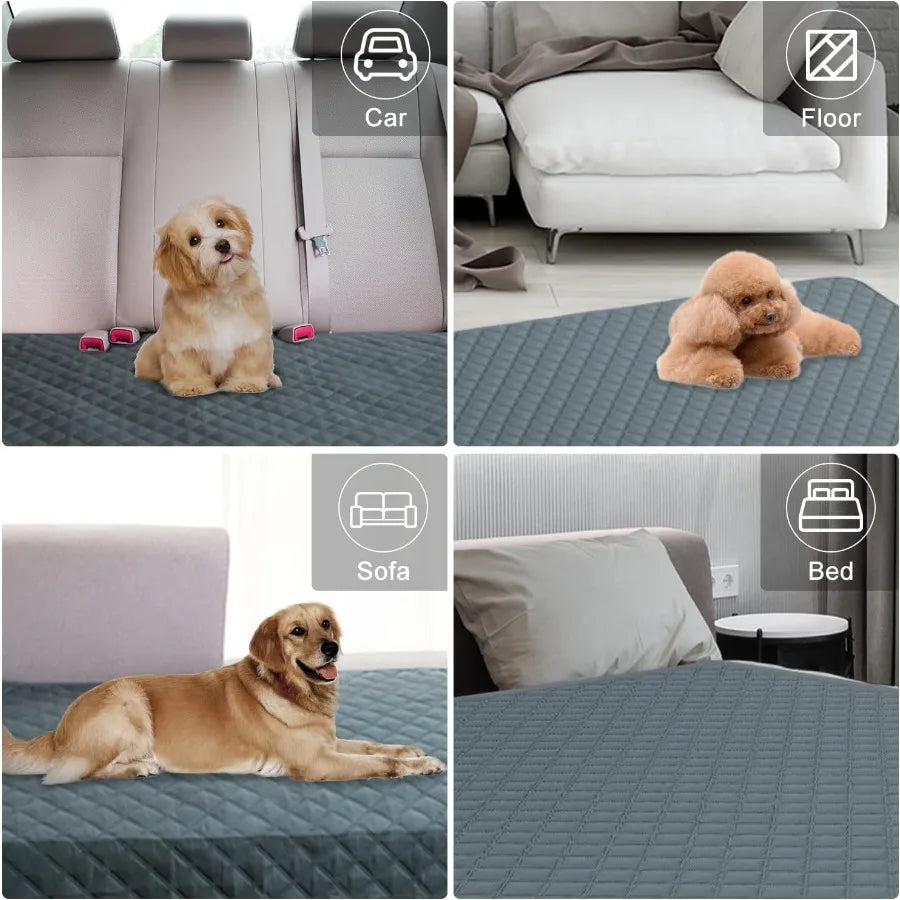 Waterproof Couch Cover Dog Cat Blanket AntiSlip Liquid Uriry Proof Furniture Blanket Reversible Pet Blanket Protector for Couch