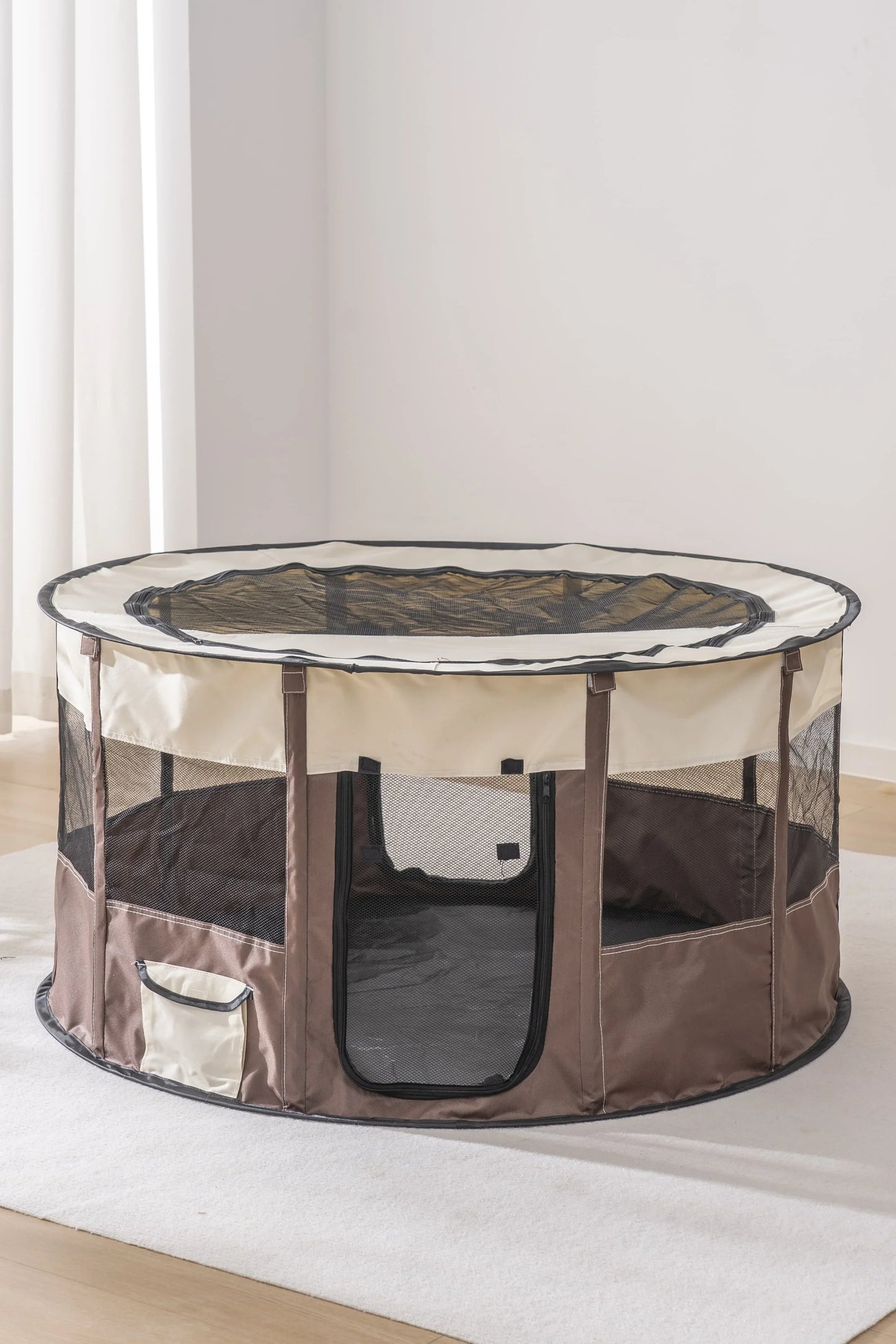 Foldable Mesh Ventilated Circular Cat Nest Outdoor/Indoor for both Dogs and Cats Extra-large and Comfortable Cat Birthing House