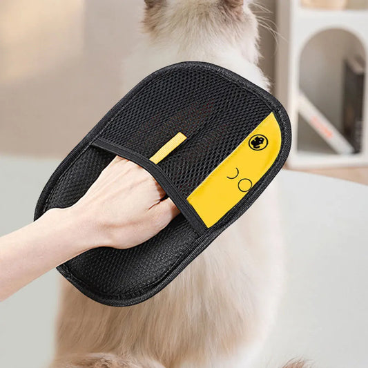 Pet Hair Remover Mitt Pet Grooming Gloves for Dog Cat Rabbit with Long/Short/Curly Hair